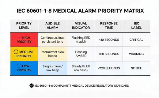 Alarm priority matrix